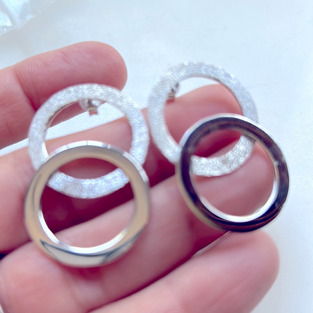 Sterling Silver Statement Earrings. - image 3